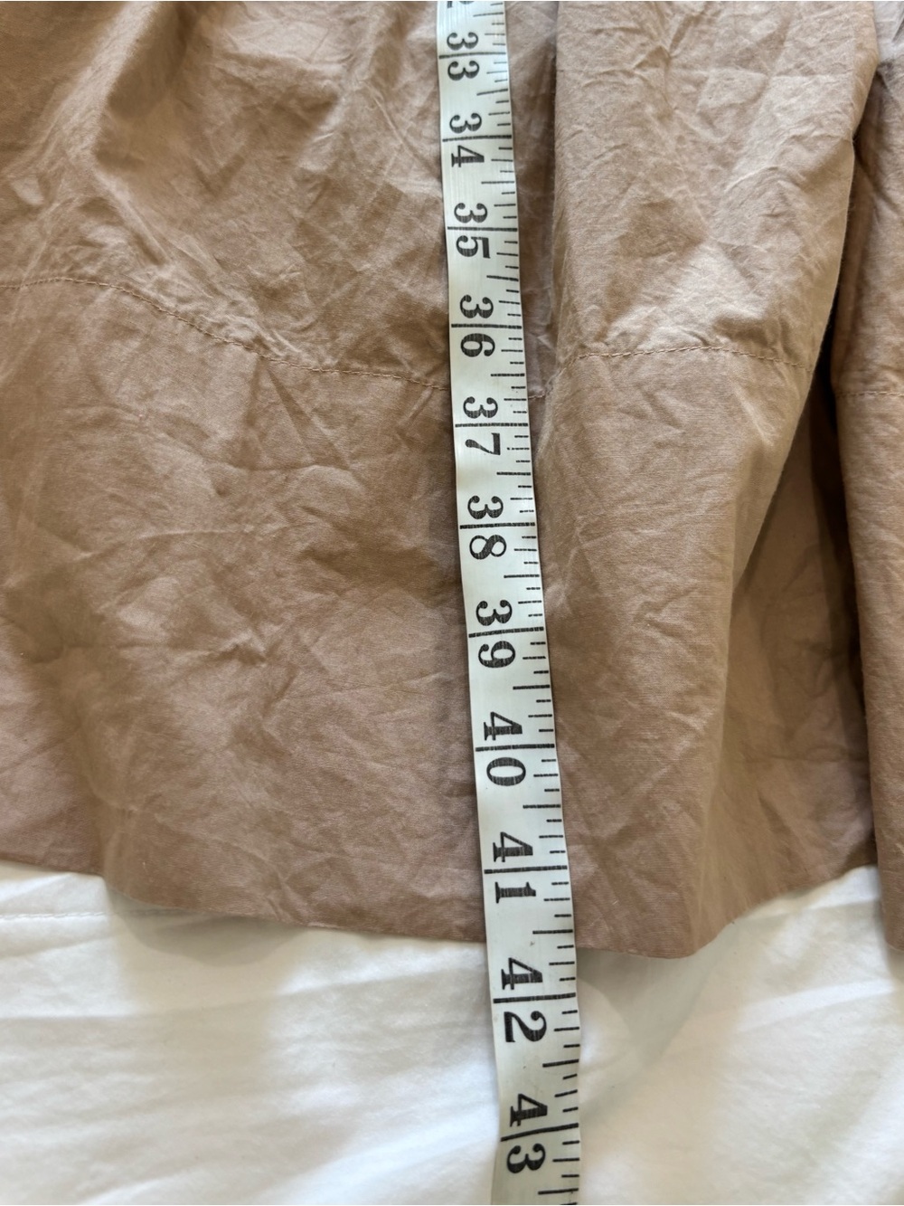 NWT Love The Label L Khaki Tan Strapless Midi Utility Dress Belted 100% Cotton - Picture 14 of 16